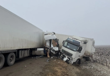 В Скопинском округе столкнулись две фуры, пострадали два человека