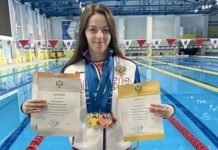 Скопинская пловчиха Александра Мокроусова завоевала шесть медалей в Йошкар-Оле